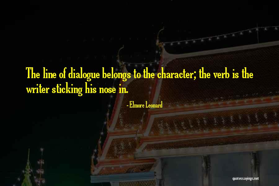 Character Nose Quotes By Elmore Leonard Character Nose Quotes By Elmore Leonard