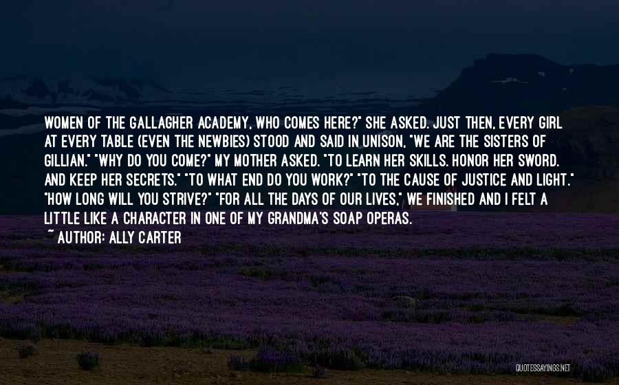 Character Of A Girl Quotes By Ally Carter