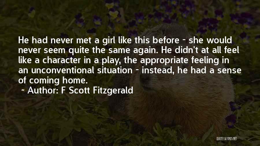 Character Of A Girl Quotes By F Scott Fitzgerald