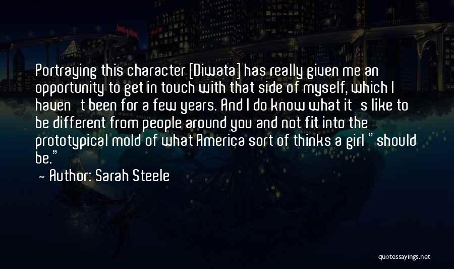 Character Of A Girl Quotes By Sarah Steele