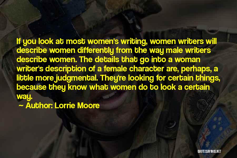 Character Of A Woman Quotes By Lorrie Moore