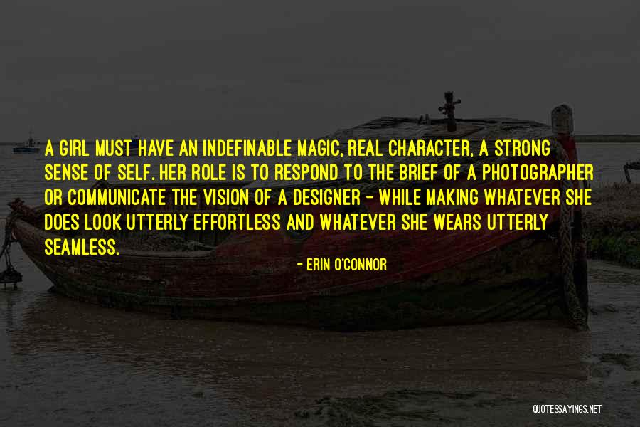 Character Of Girl Quotes By Erin O'Connor