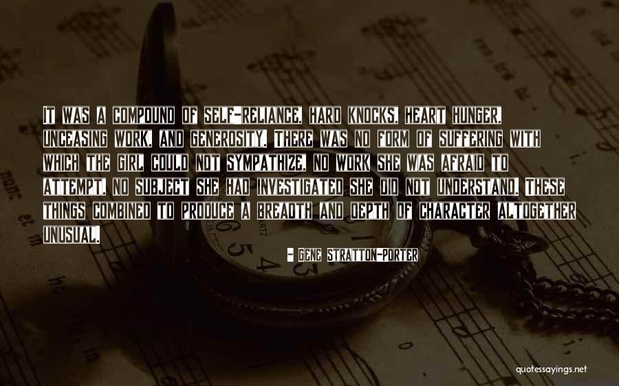 Character Of Girl Quotes By Gene Stratton-Porter Character Of Girl Quotes By Gene Stratton-Porter
