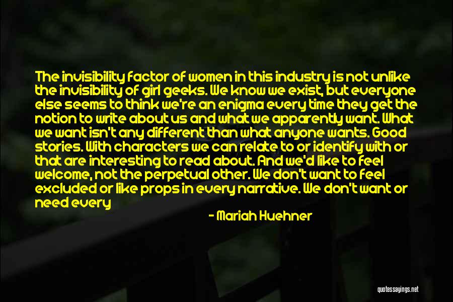 Character Of Girl Quotes By Mariah Huehner