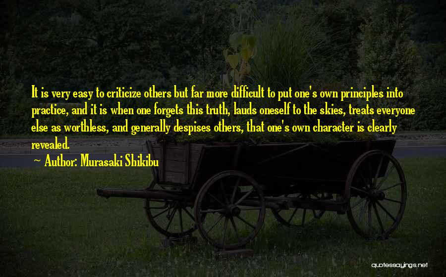 Character Revealed Quotes By Murasaki Shikibu