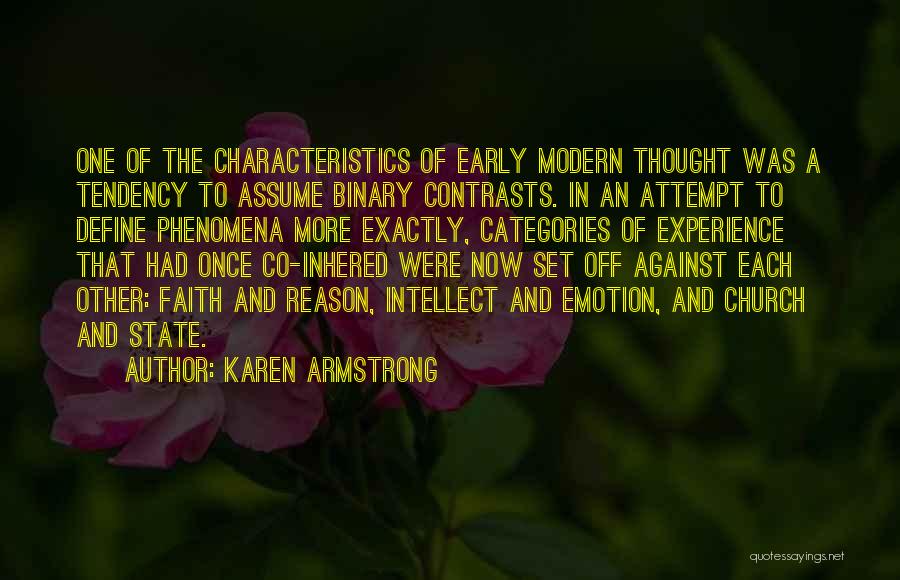 Characteristics Quotes By Karen Armstrong