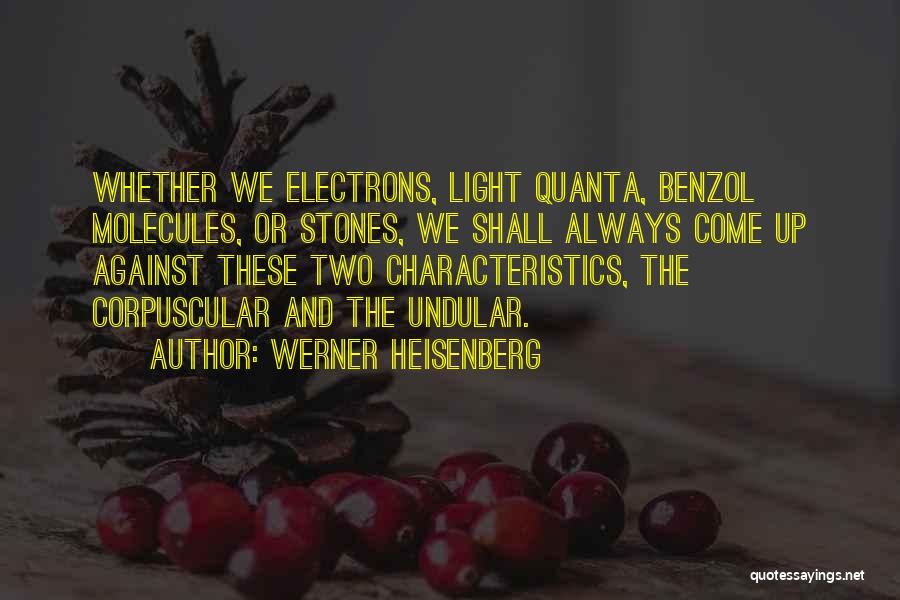 Characteristics Quotes By Werner Heisenberg