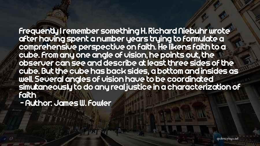 Characterization Quotes By James W. Fowler