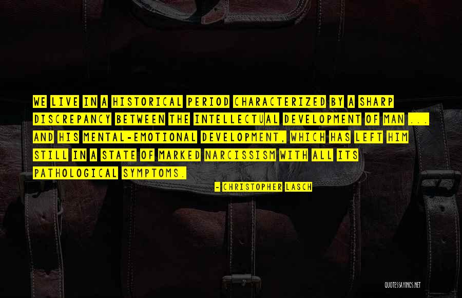 Characterized With Quotes By Christopher Lasch Characterized With Quotes By Christopher Lasch