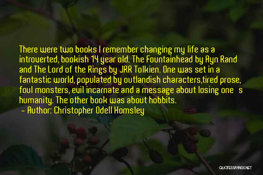 Characters In Books Quotes By Christopher Odell Homsley