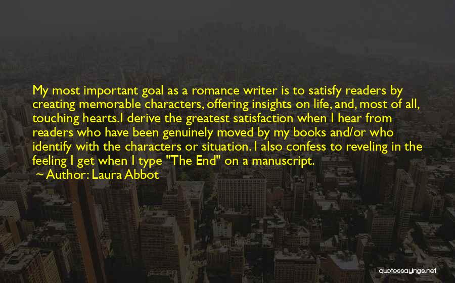 Characters In Books Quotes By Laura Abbot