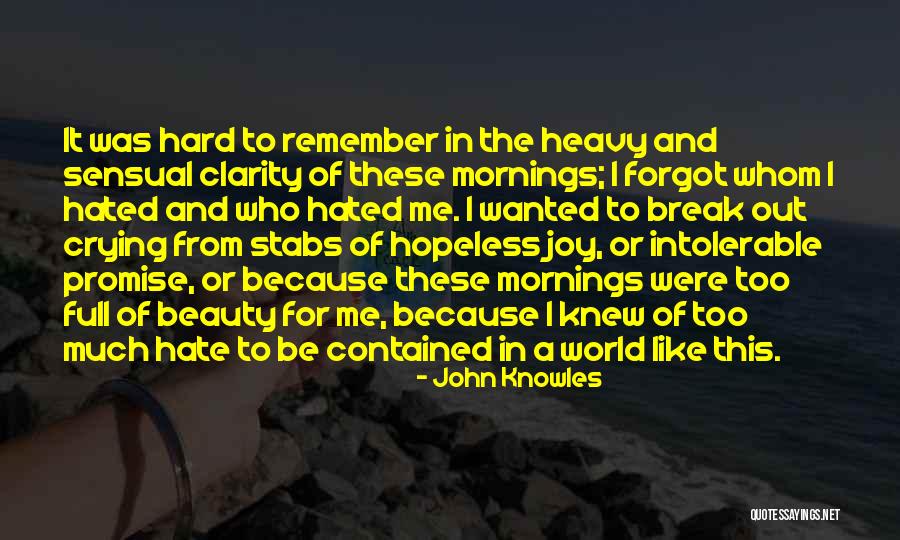 Charahub Quotes By John Knowles Charahub Quotes By John Knowles