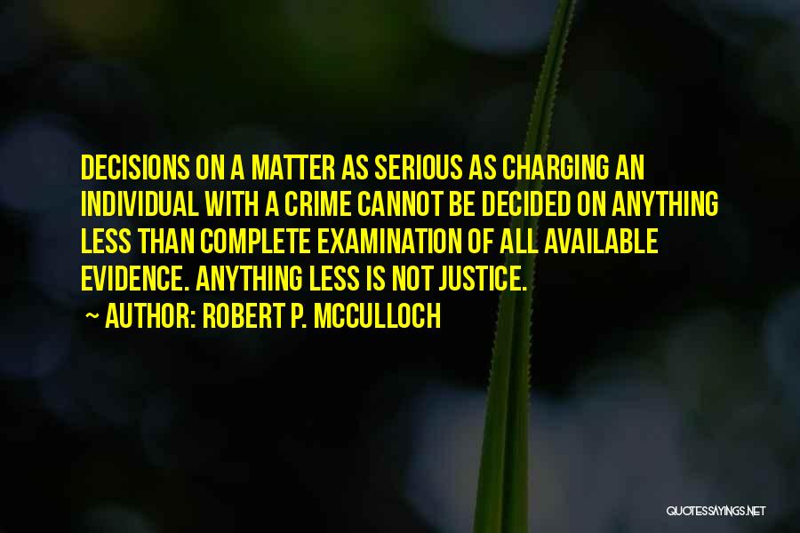 Charging Quotes By Robert P. McCulloch