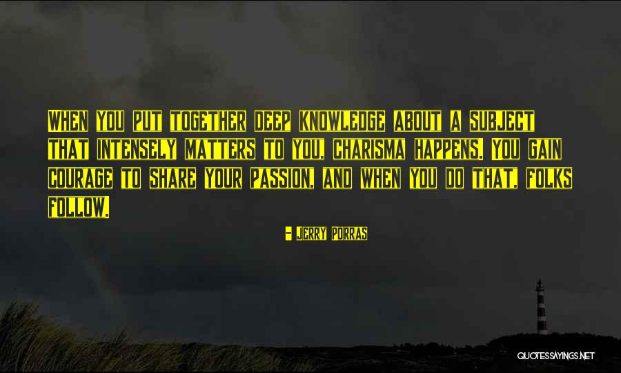 Charisma Quotes By Jerry Porras Charisma Quotes By Jerry Porras