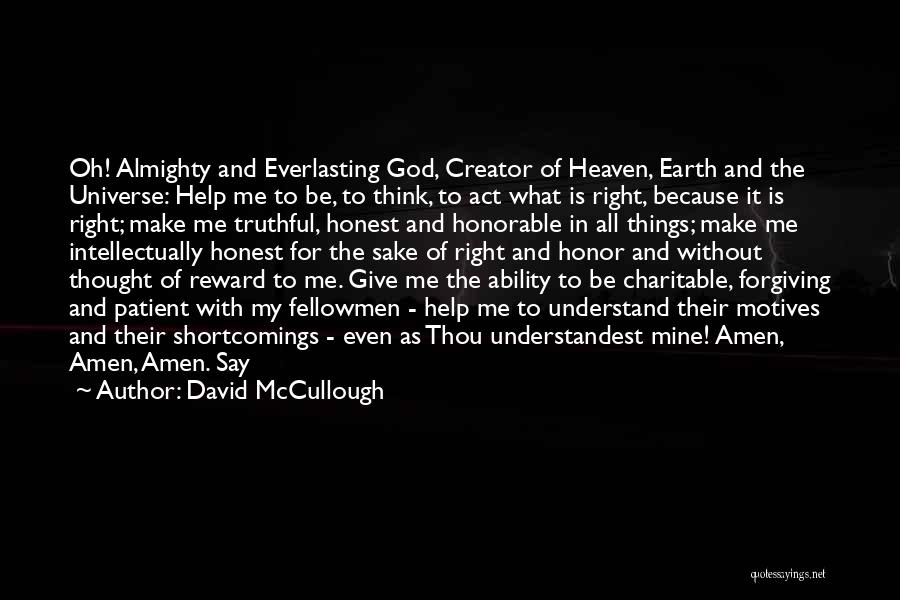 Charitable Quotes By David McCullough