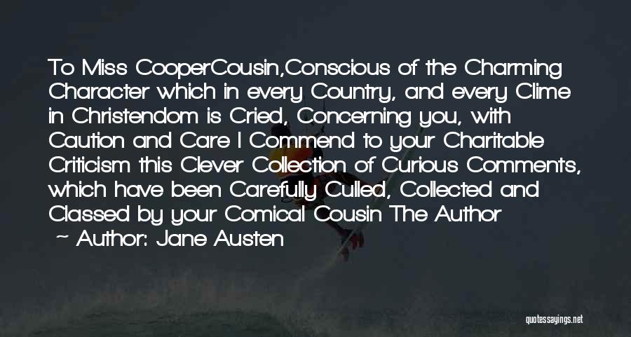 Charitable Quotes By Jane Austen