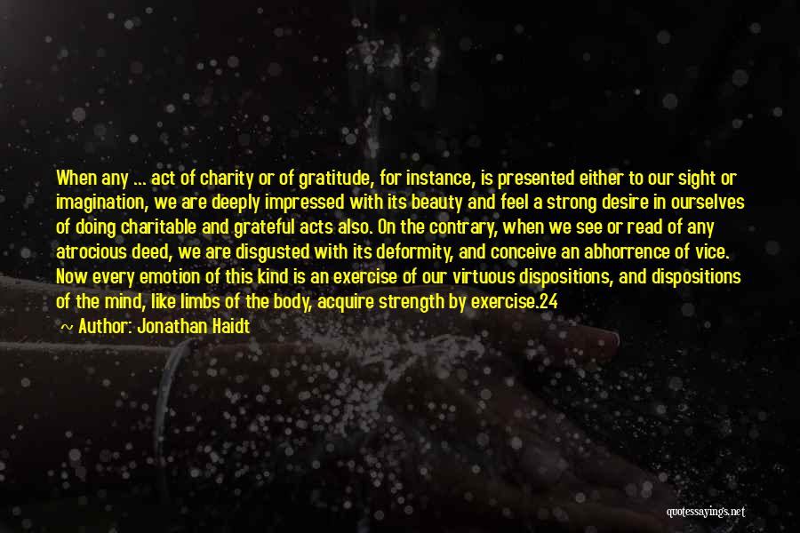 Charitable Quotes By Jonathan Haidt