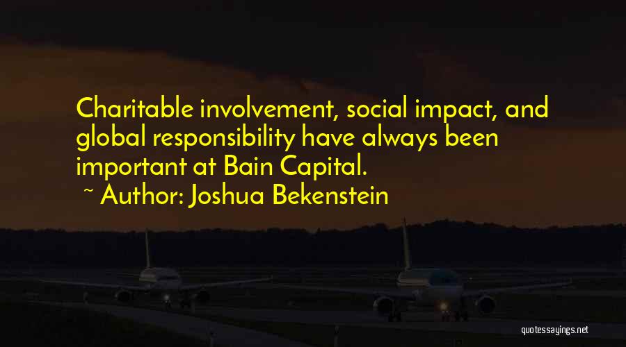 Charitable Quotes By Joshua Bekenstein