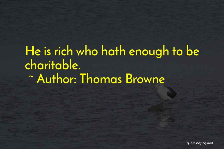 Charitable Quotes By Thomas Browne