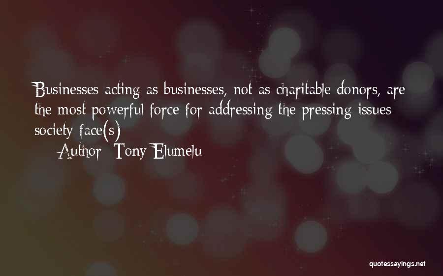 Charitable Society Quotes By Tony Elumelu