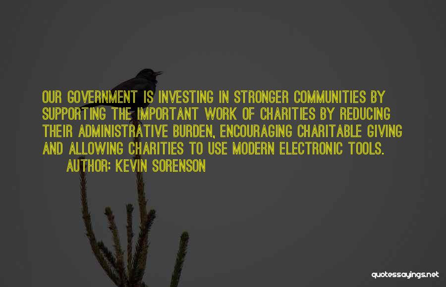 Charitable Work Quotes By Kevin Sorenson