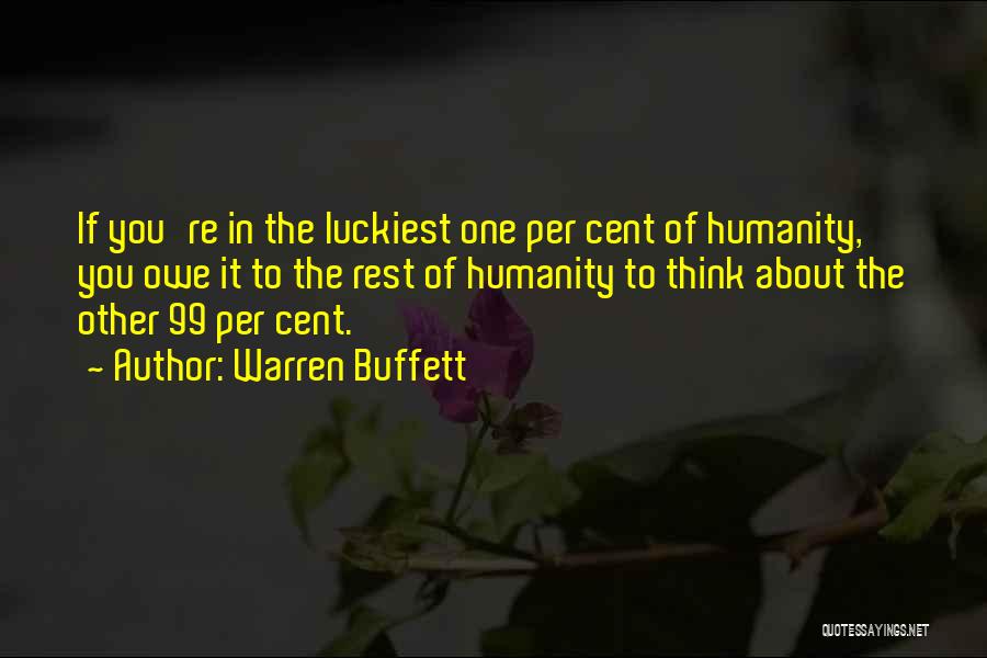 Charity And Helping Others Quotes By Warren Buffett