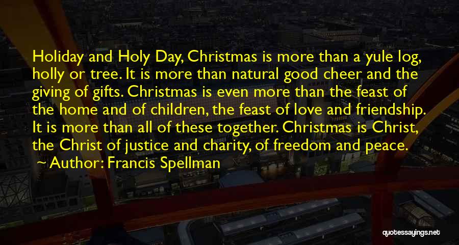 Charity At Christmas Quotes By Francis Spellman