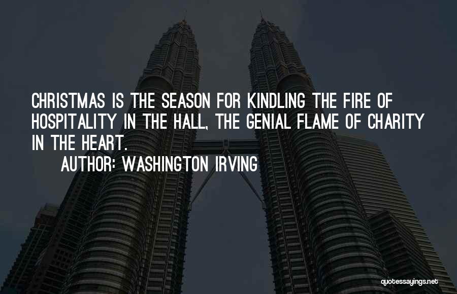 Charity At Christmas Quotes By Washington Irving