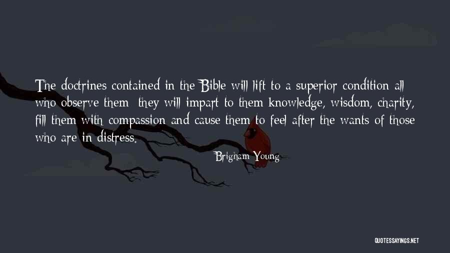 Charity From The Bible Quotes By Brigham Young