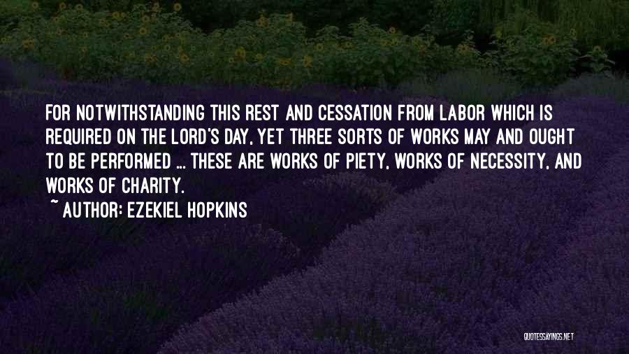 Charity Quotes By Ezekiel Hopkins