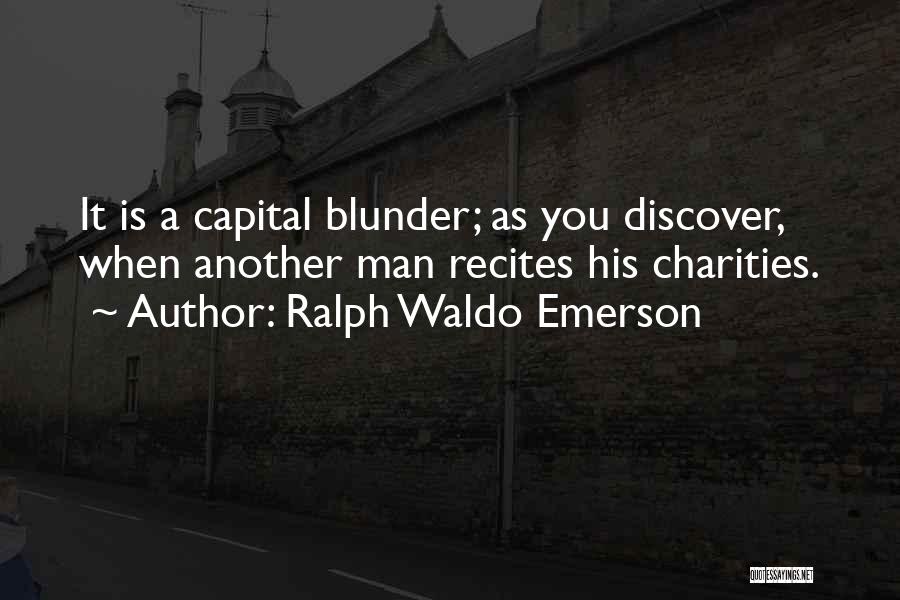 Charity Quotes By Ralph Waldo Emerson