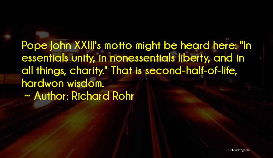 Charity Quotes By Richard Rohr