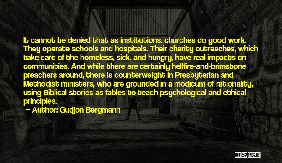 Charity Work Quotes By Gudjon Bergmann