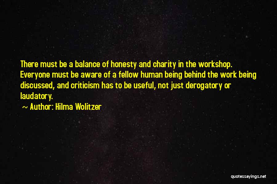 Charity Work Quotes By Hilma Wolitzer