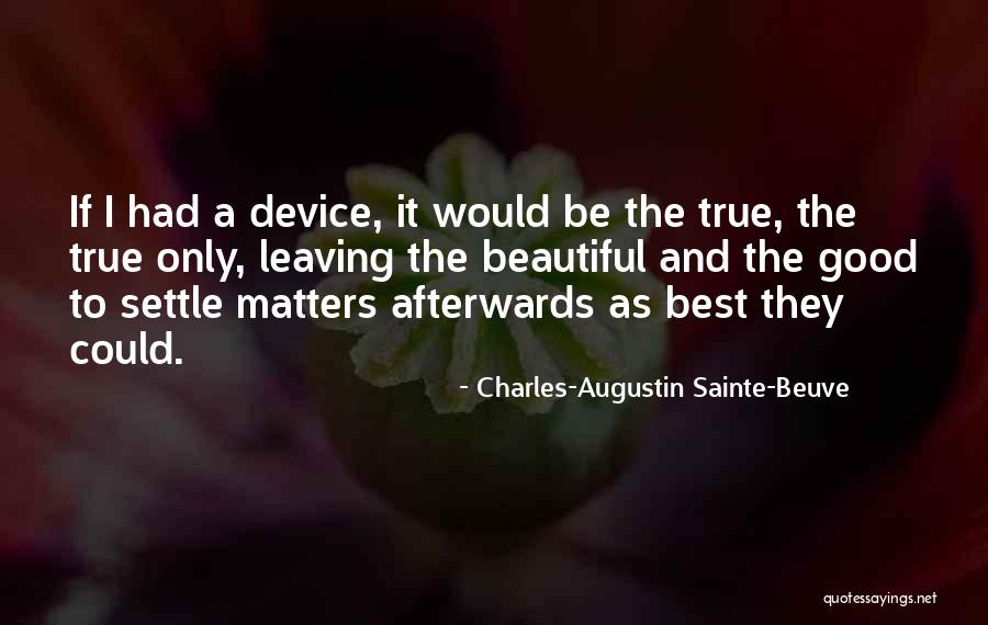 Charles-Augustin Sainte-Beuve Quotes 1883605