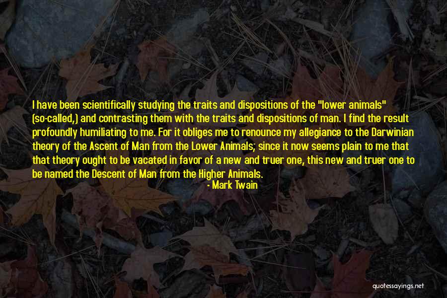 Charles Darwin Biology Quotes By Mark Twain