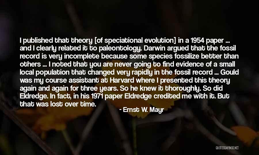 Charles Darwin Evolution Quotes By Ernst W. Mayr Charles Darwin Evolution Quotes By Ernst W. Mayr