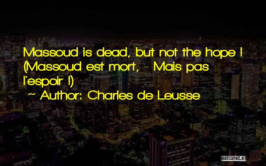 Charles De Leusse Quotes 1971807
