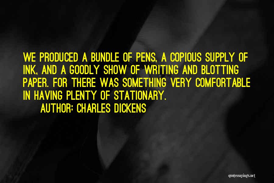 Charles Dickens Writing Quotes By Charles Dickens