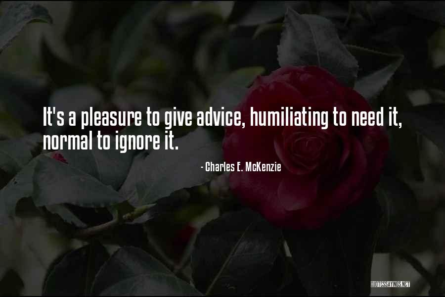 Charles E. McKenzie Quotes 747040