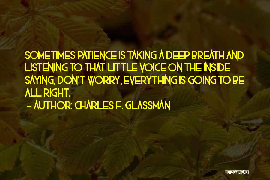Charles F. Glassman Quotes 1864214