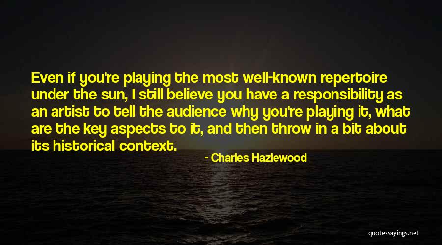 Charles Hazlewood Quotes 1357749