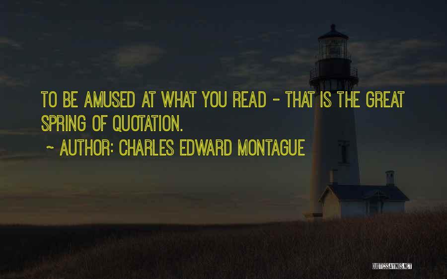 Charles Montague Quotes By Charles Edward Montague