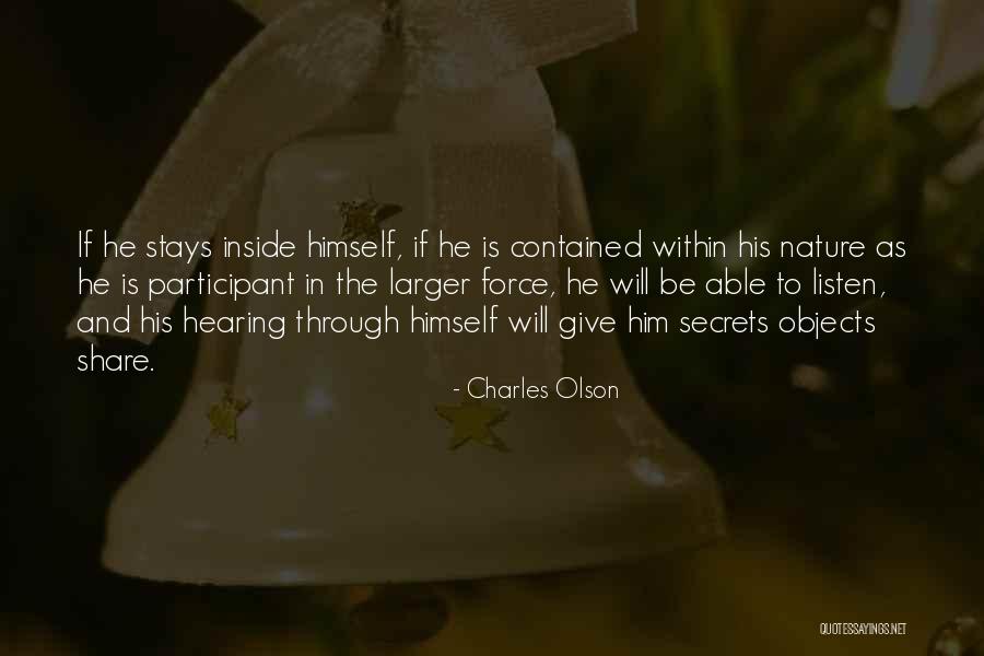 Charles Olson Quotes 463508