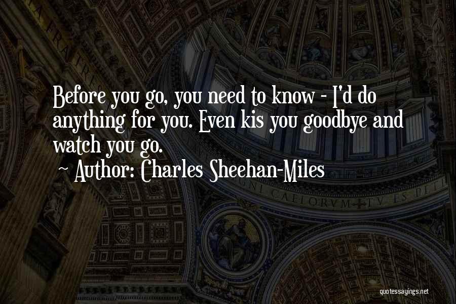 Charles Sheehan-Miles Quotes 1361696