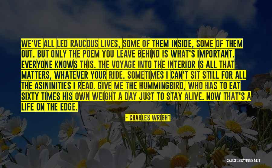 Charles Wright Quotes 634848 Charles Wright Quotes 634848
