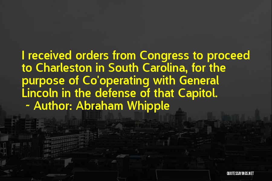 Charleston Quotes By Abraham Whipple