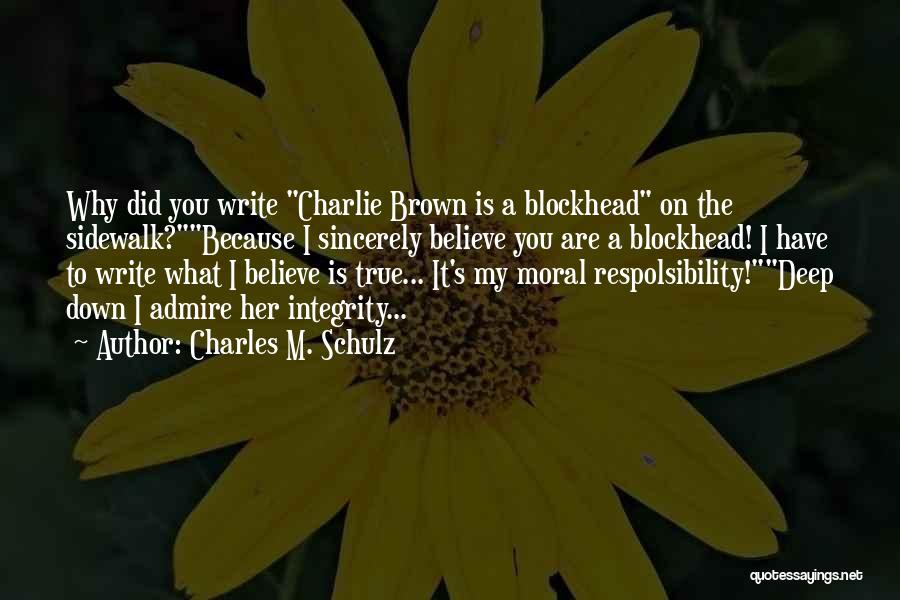 Charlie Brown's Quotes By Charles M. Schulz