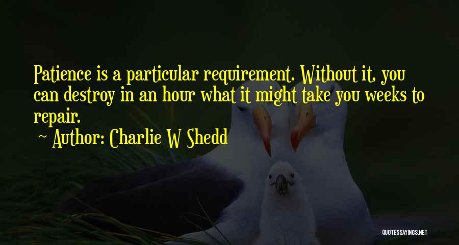 Charlie Shedd Quotes By Charlie W Shedd