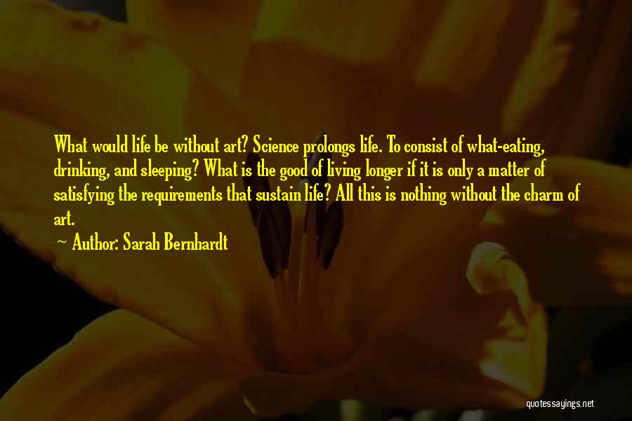 Charm Of Life Quotes By Sarah Bernhardt